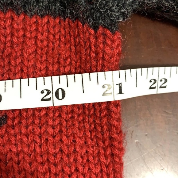 Nomadic Traders Wool Snowflake Sweater Womens M Red Nordic - Picture 6 of 7